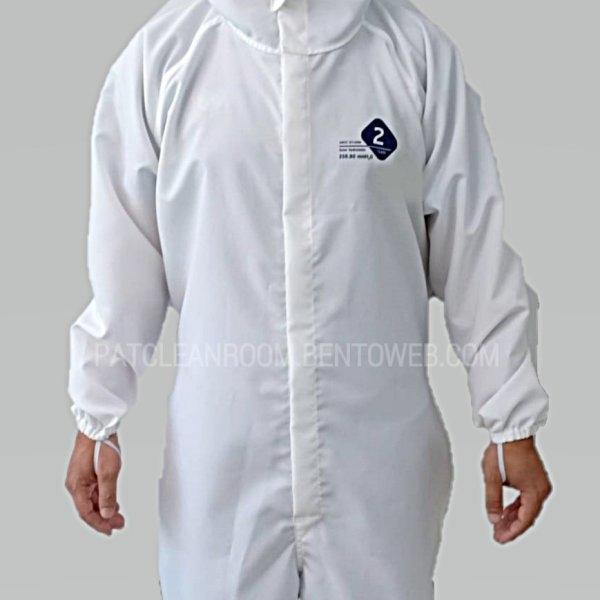 PPE Class 2 ชุดหมีติดหมวกป้องกันการติดเชื้อ แบบสามารถนำกลับมาใช้ใหม่ได้