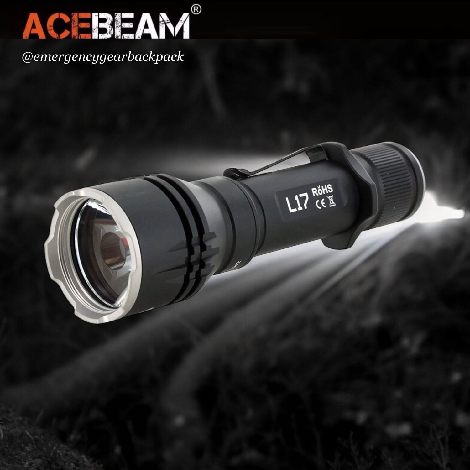 ACEBEAM L17 Ultra-long Range Flashlight - emergencygearbackpack