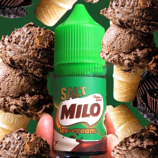 Milo Icecream Salt Nic ไอติมไมโลขนาด 30ML 35mg 7sevenvape ⭐ Line ID