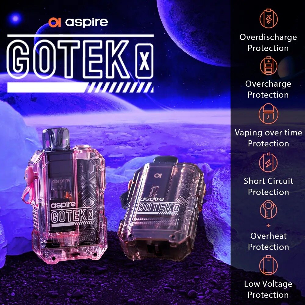 ASPIRE Gotek X Device 650mAh USB TypeC Charging [ แท้ ] แอสไพร์โกเต๊กเอกซ์ (เครื่องเปล่า