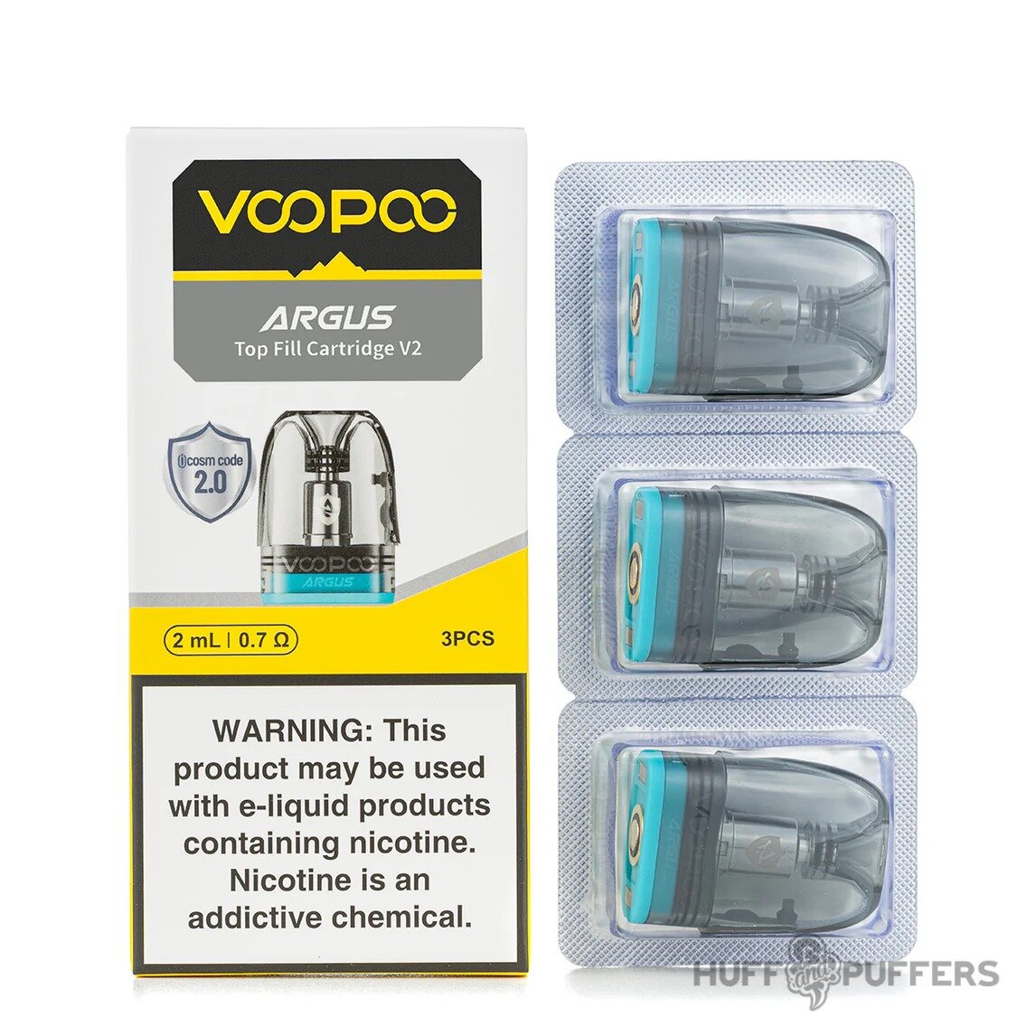 VOOPOO Argus Top Fill Cartridge V2 0.7Ω แท้ | หัวพอด Argus พร้อมคอยล์  0.7ohm เติมบน Top Fill ใช้ได้ทั้ง Freebase & Salt Nic - THshop24
