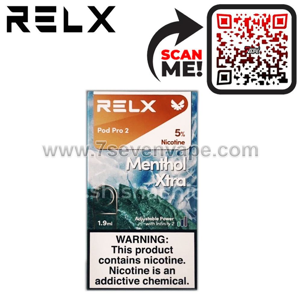 RELX POD Pro 2 (Menthol Xtra) Pod Head ELiquid 1.9ml Nic 5 [ แท้