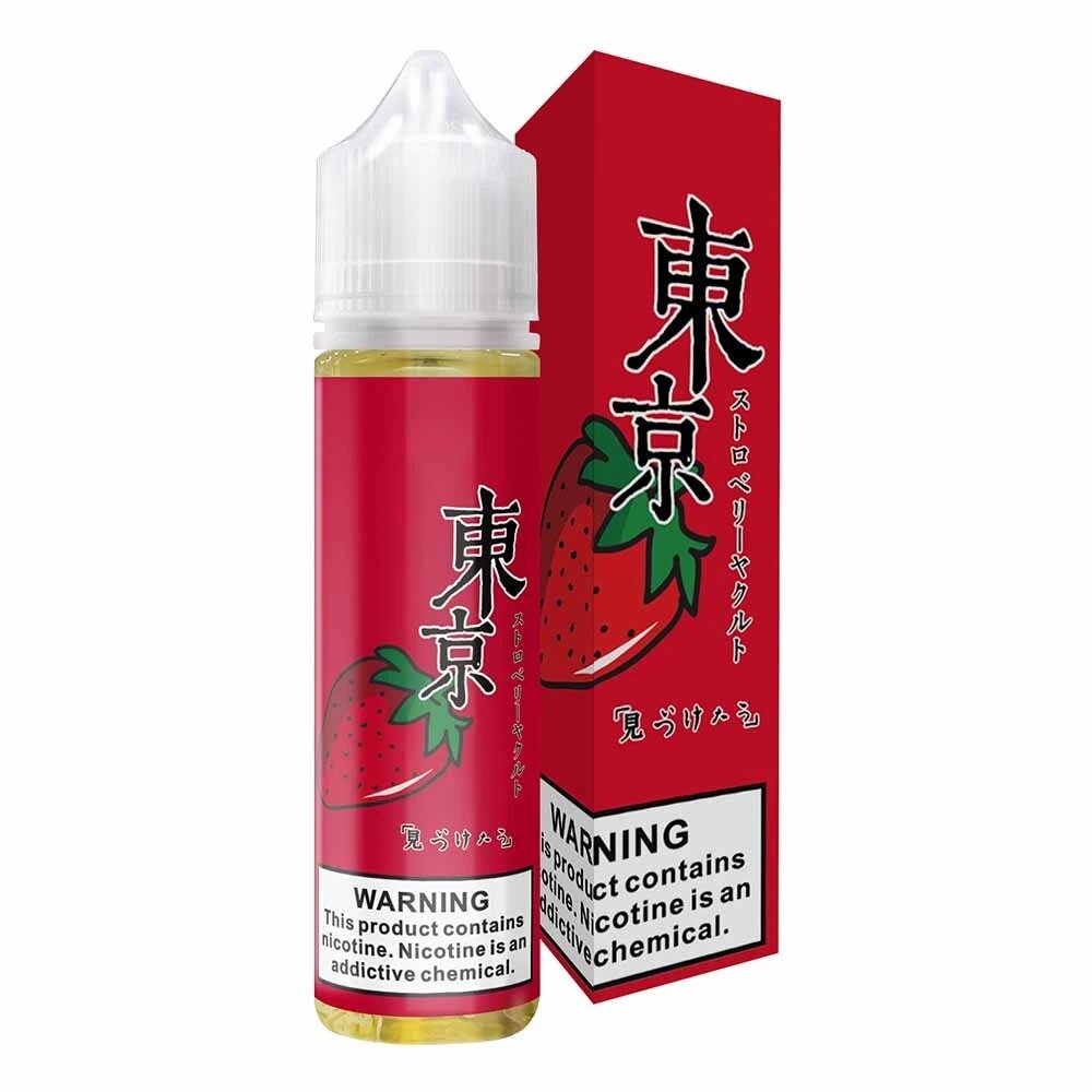 Tokyo Iced Strawberry Yakult USA Freebase 60ml [ แท้ ] โตเกียวไอซ์สตรอว์เบอร์รียาคูลท์ กลิ่นโย