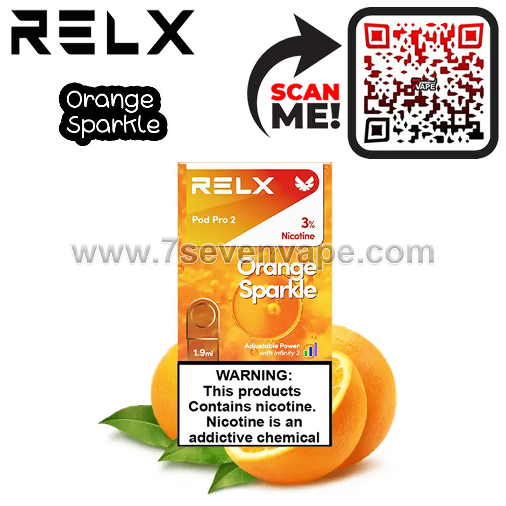 RELX Pod Pro 2 Orange Sparkle 1.9ml Nic 3% [แท้] สำหรับ RELX Infinity -  THshop24