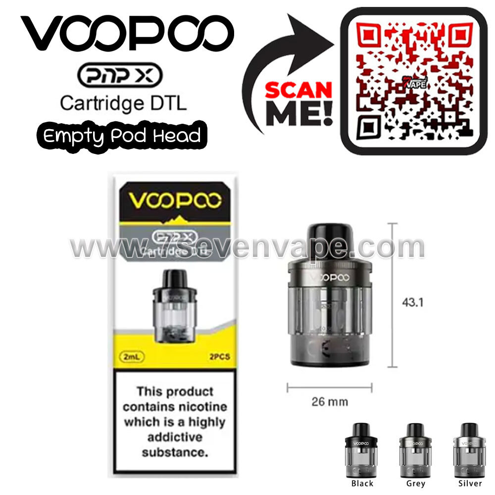 VOOPOO PnP X DTL Empty Pod Head 5ml [ แท้ ] หัวพ็อดเปล่า VOOPOO PnP X |  ใช้ร่วมกับคอยล์ VOOPOO PnP X Coils เหมาะสำหรับ Drag X2 / Drag S2 - THshop24 