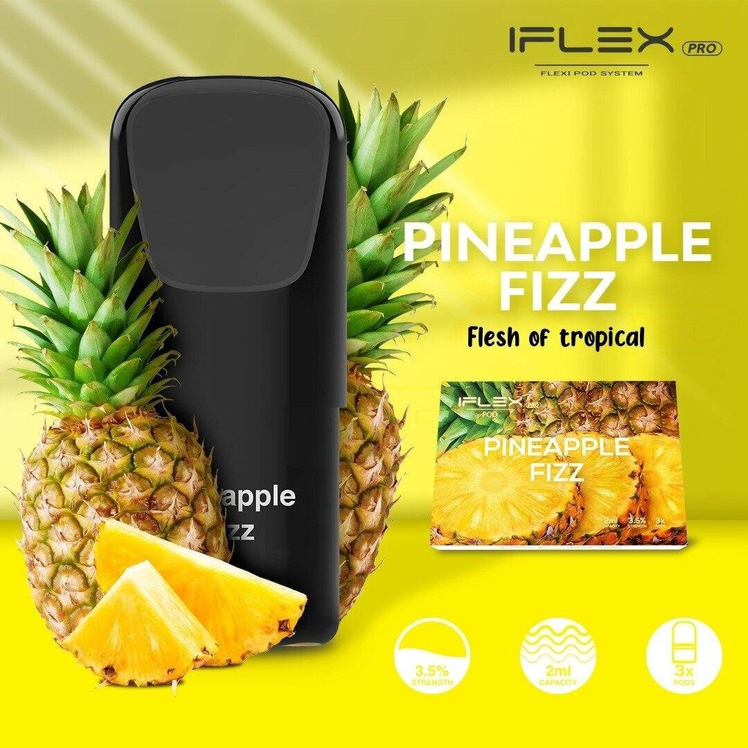 Iflex Pro Black Pineapple Fizz สับปะรด กล่อง3ตัว (ใส่Relx infinity