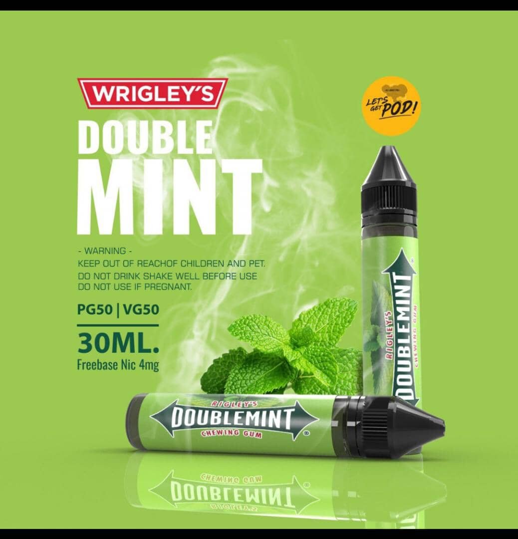 Doublemint Chewing Gum Freebase 30ml By Malaysia [ แท้ ] ดับเบิ้ล