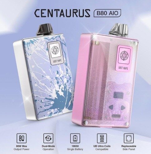 Lost Vape Centaurus B80 AIO Mod Pod Kit 80W (Single Battery 18650) USB ...
