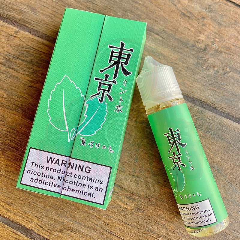 Tokyo Iced MintUSA Freebase 60ml [ แท้ ] โตเกียวไอซ์มินต์กลิ่นมิ้นท์เย็นนิโคตินฟรีเบส 0mg 3mg