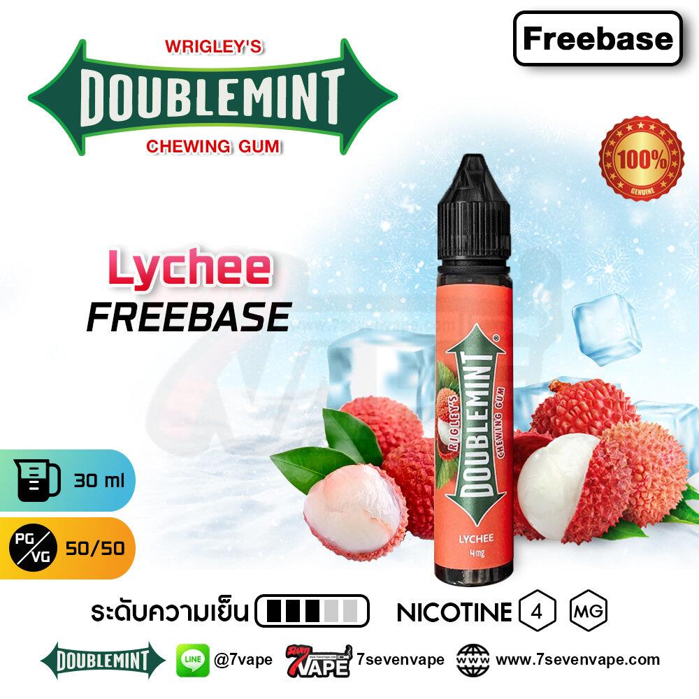DoubleMint Chewing Gum Lychee Freebase 30ml [ แท้ ] ดับเบิ้ลมิ้นท์