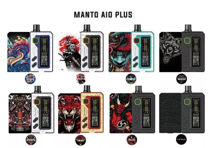 RINCOE Manto AIO Plus Mod Pot kit 80W (Single Battery 18650) USB Type-C ...