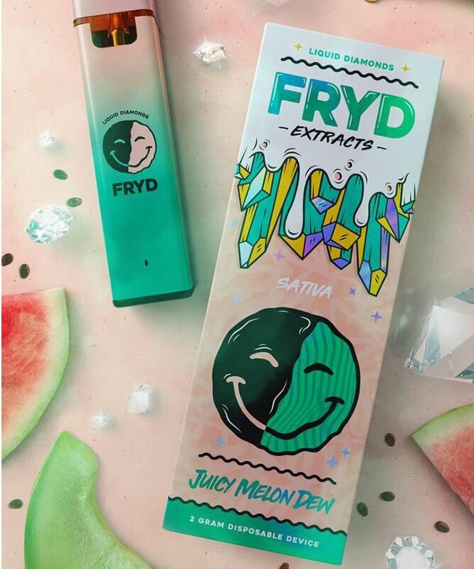 FRYD Juicy Melon Dew (Sativa) Disposable Pod 350mAh 2g. (USA) USB Type