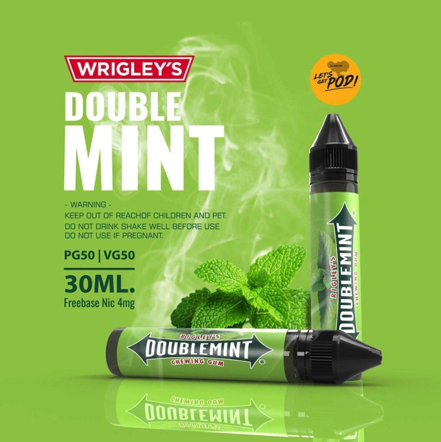 Double mint Chewing Gum หมากฝรั่งมิ้นต์ 30ml 4mg 2shaypod บุหรี่