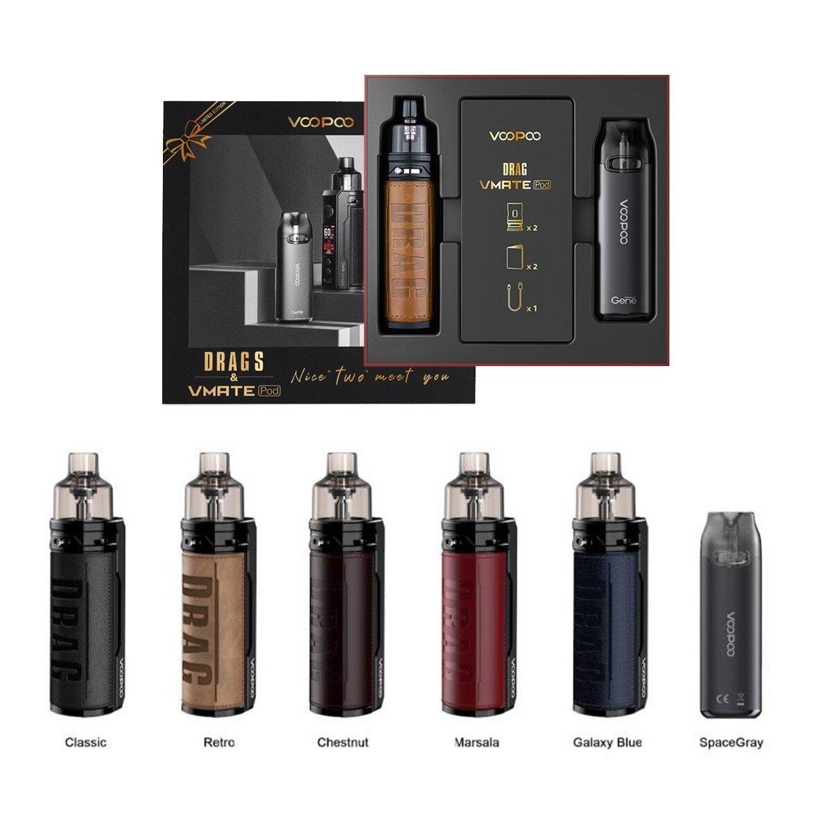 Voopoo Drag S & Vmate Set Pod System บุหรี่ไฟฟ้า น้ำยาบุหรี่ไฟฟ้า Pod