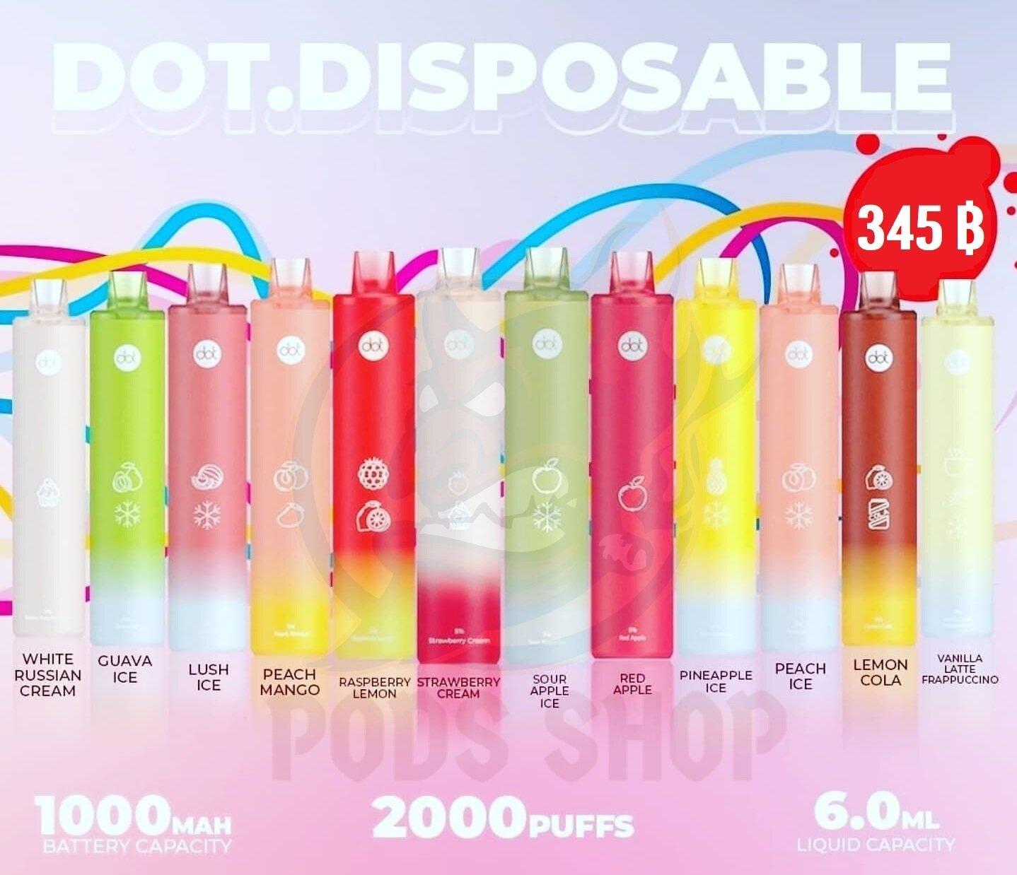Dotmod DOT. Pod Disposable บุหรี่ไฟฟ้า น้ำยาบุหรี่ไฟฟ้า Pod System