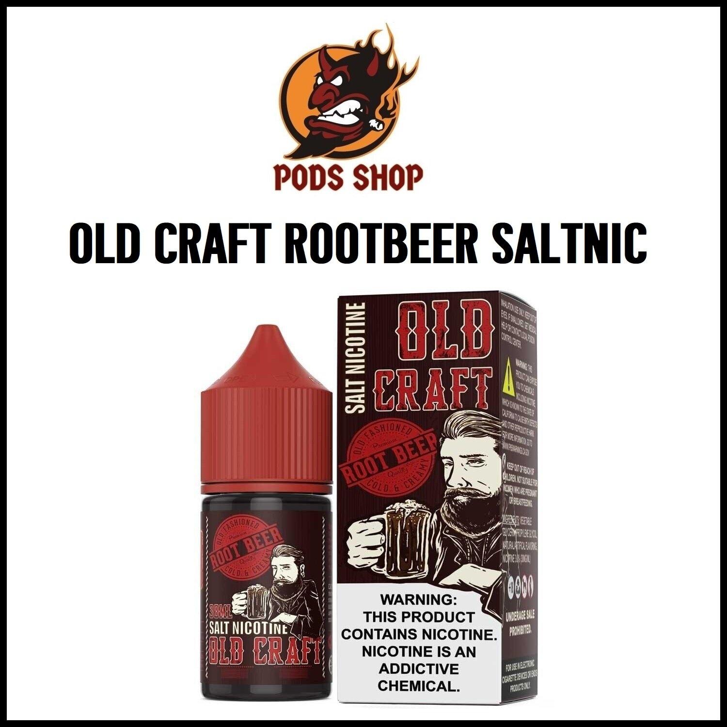 Old Craft Rootbeer Saltnic บุหรี่ไฟฟ้า น้ำยาบุหรี่ไฟฟ้า Pod System Old Craft Rootbeer Saltnic บุหรี่ไฟฟ้า น้ำยาบุหรี่ไฟฟ้า Pod System