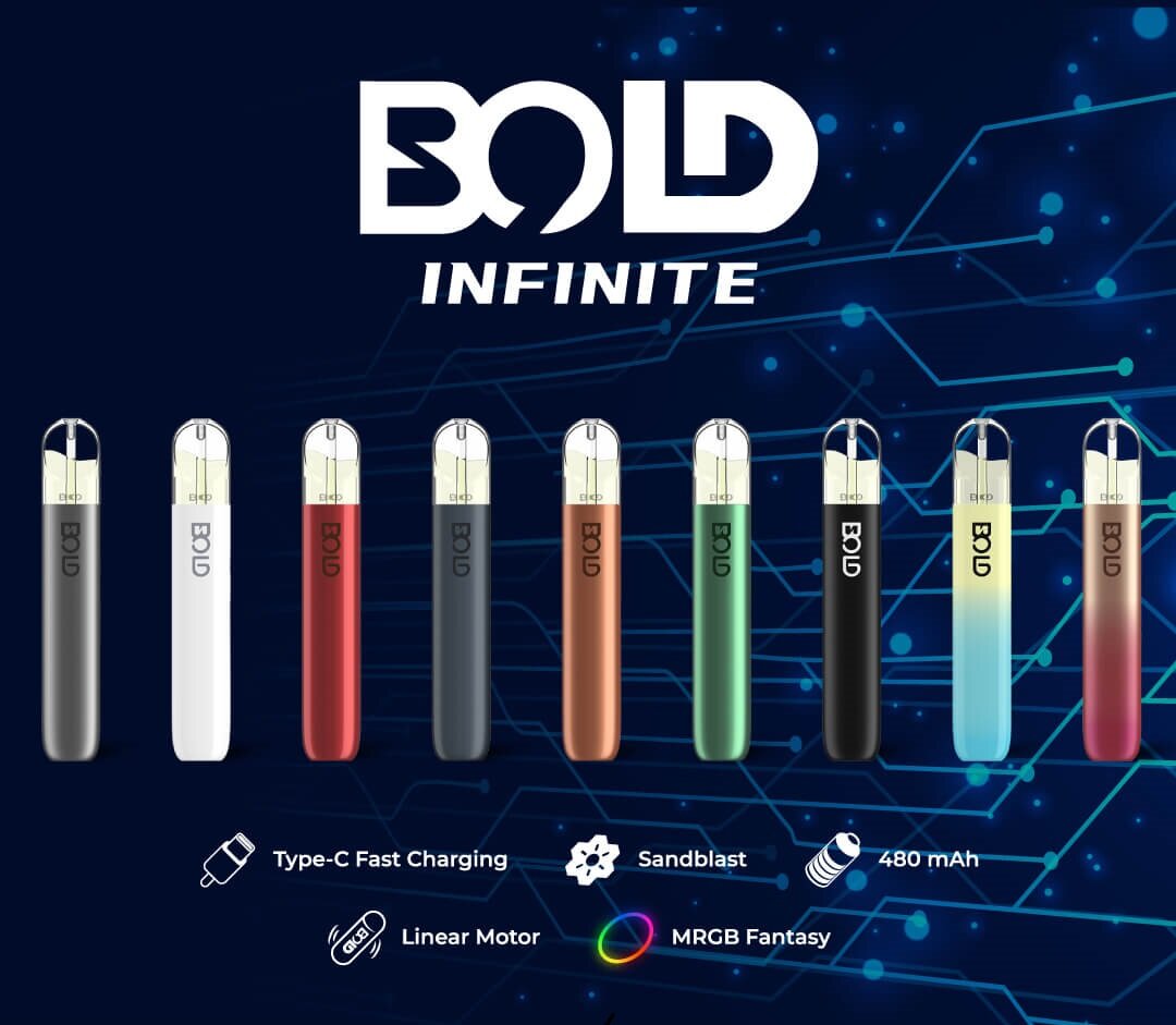 Bold Infinite Pod Close System บุหรี่ไฟฟ้า น้ำยาบุหรี่ไฟฟ้า Pod System