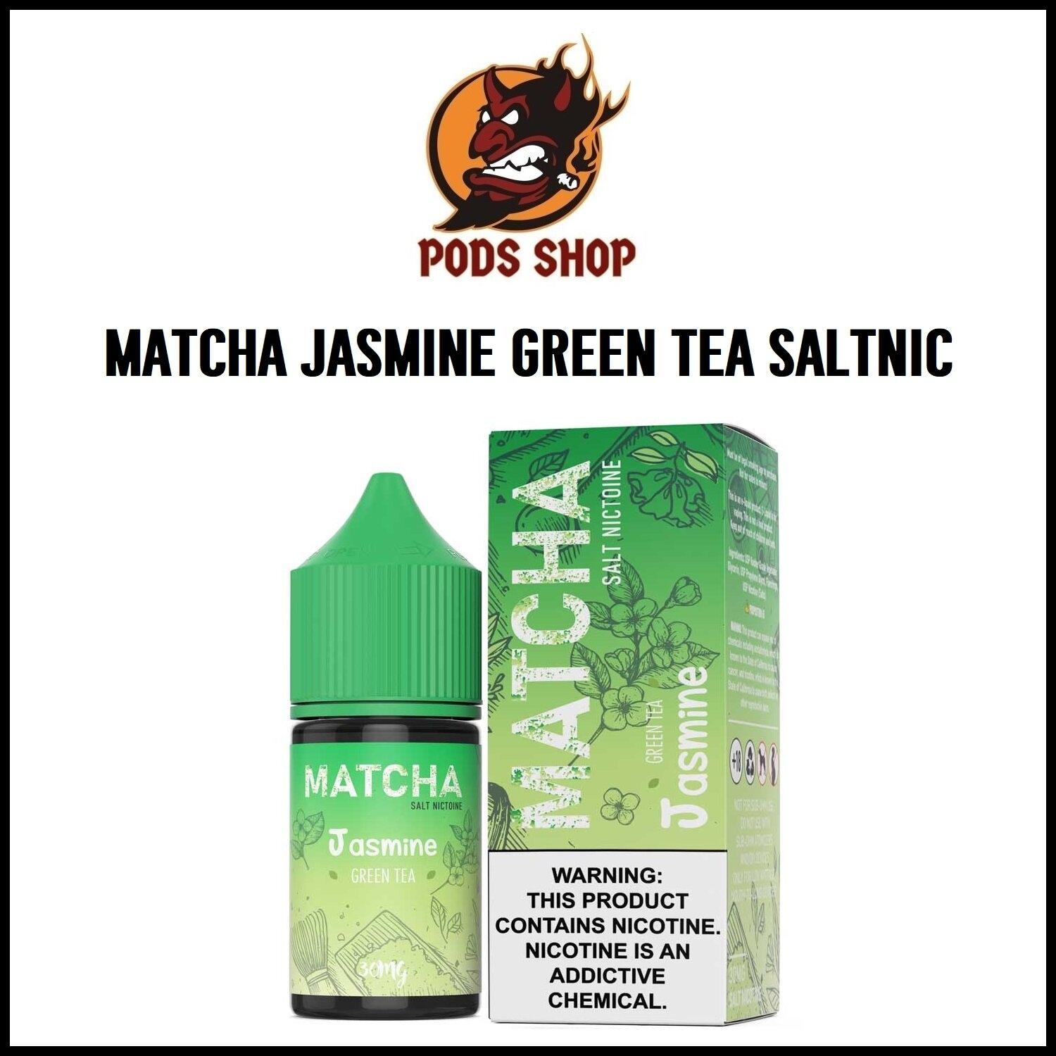 Matcha Jasmine Green Tea Saltnic บุหรี่ไฟฟ้า น้ำยาบุหรี่ไฟฟ้า Pod System