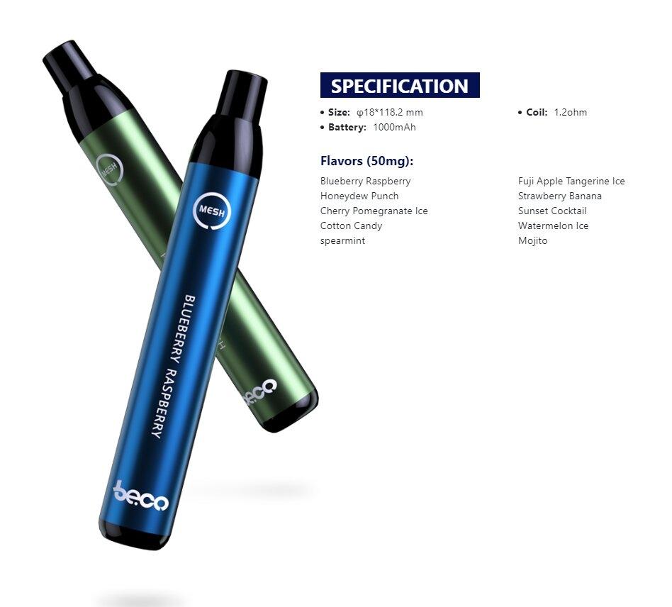 Vaptio Beco Mesh Pod Disposable บุหรี่ไฟฟ้า น้ำยาบุหรี่ไฟฟ้า Pod System