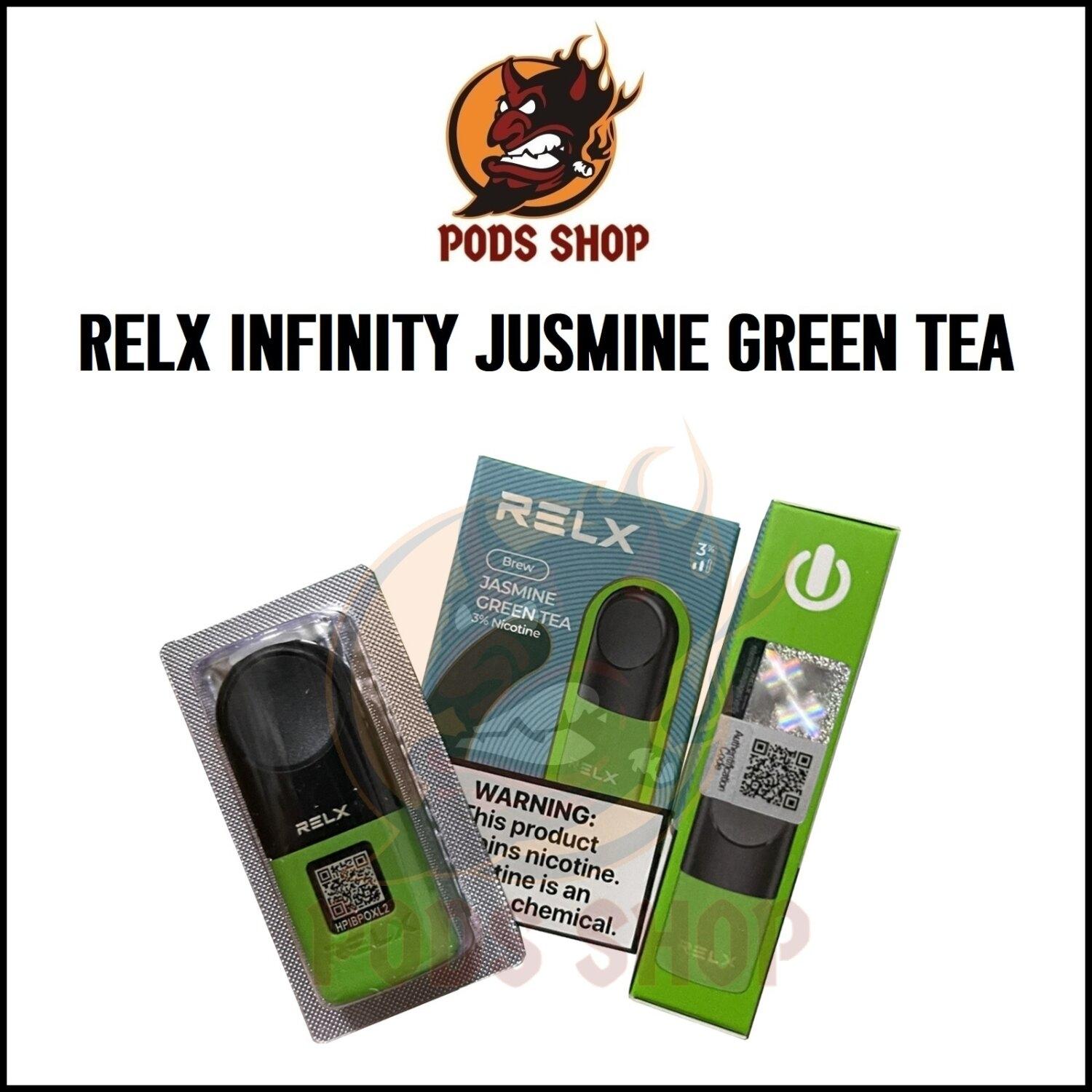 Relx Infinity Jasmine Green Tea Pod บุหรี่ไฟฟ้า น้ำยาบุหรี่ไฟฟ้า Pod
