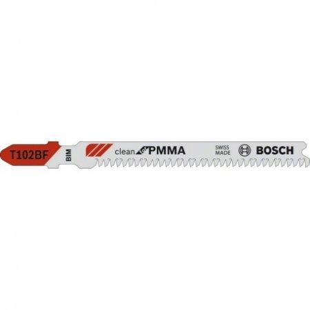 Bosch Accessories Professional 2609256C59 DIY Stichsägeblatt T 102 BF clean for PMMA (2