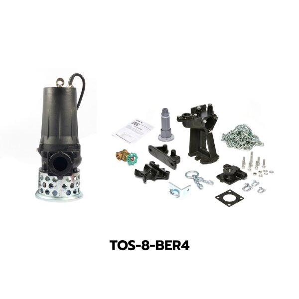 (SET) TSURUMI TOS-8-BER4 [Guide Rail Fitting] : ปั๊มเติมอากาศในน้ำ ...
