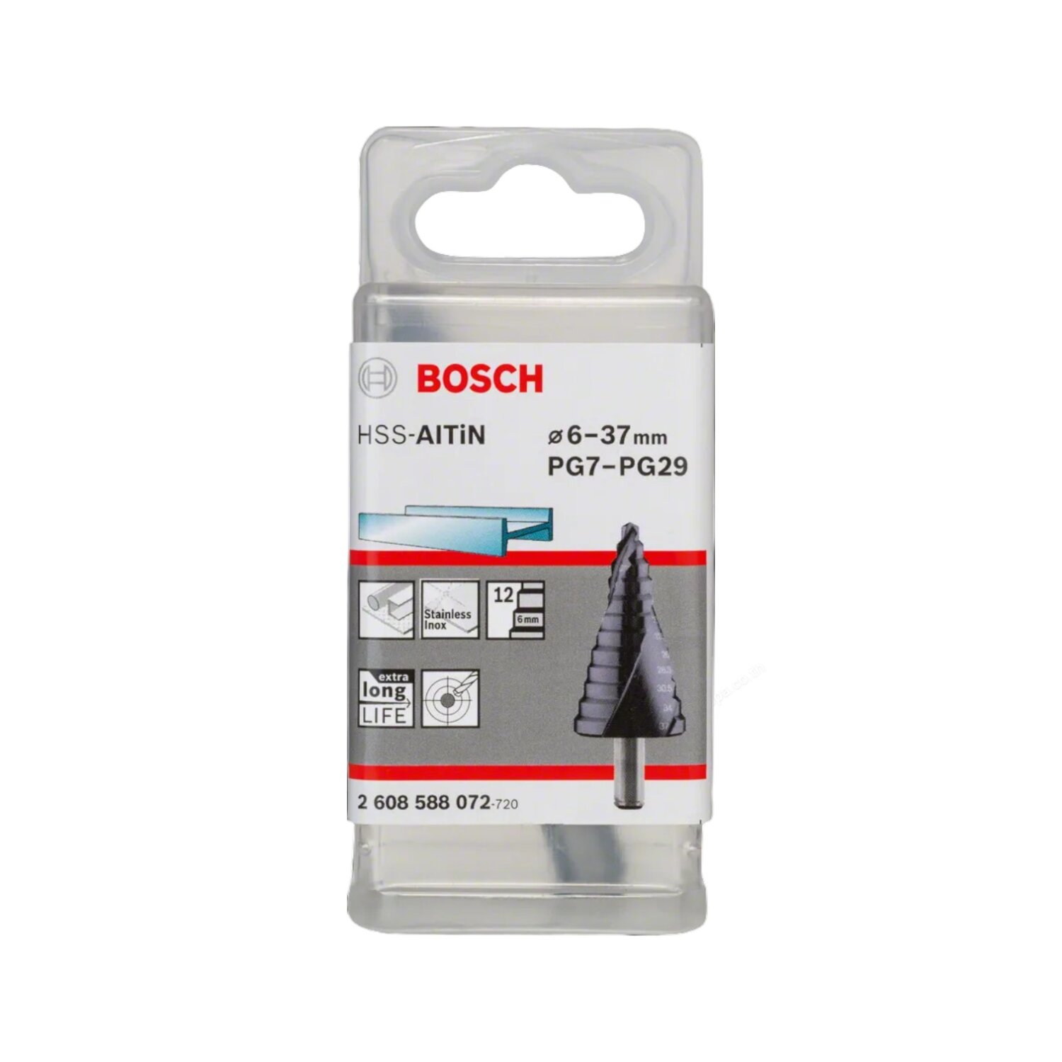 BOSCH 2608588071 ดอกสว่านขั้นบันได (Step Drill) Aluminium Titanium 16 ...