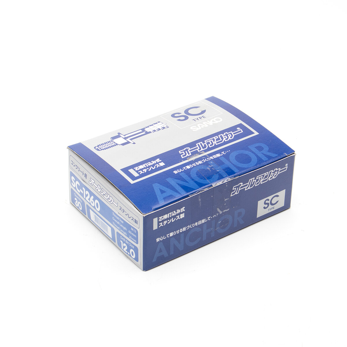 SANKO SC-1260 พุกตะปูสแตนเลส SUS-304 ขนาด M12 x 60 mm. (บรรจุ 30 ตัว ...