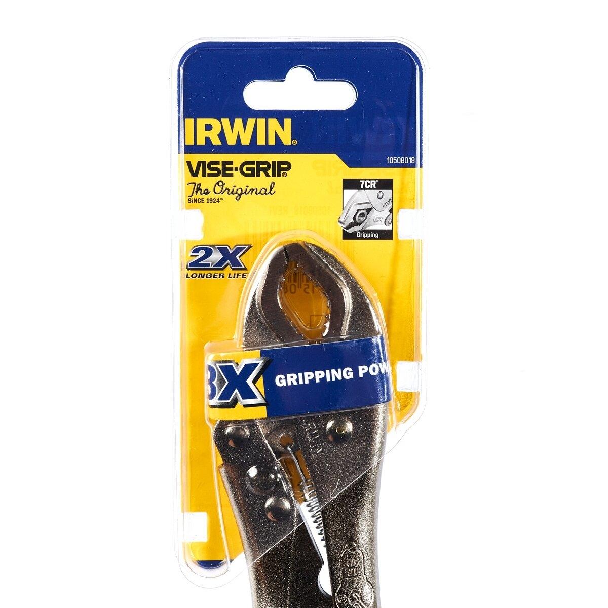 IRWIN VISE GRIP 7CR คีมล็อคปากโค้ง 7 นิ้ว HereTools