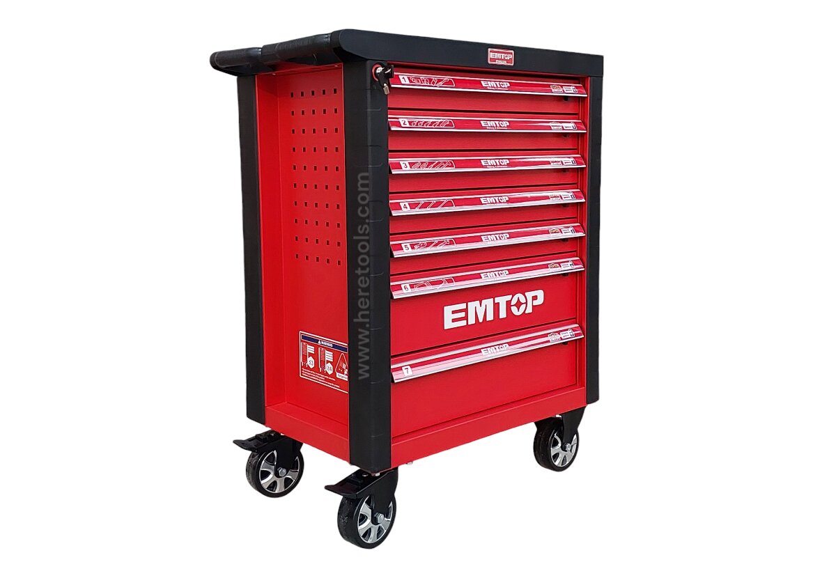 EMTOP EHTS03281 ตู้เครื่องมือช่าง 7 ชั้น พร้อมอุปกรณ์ 328 ชิ้น - HereTools
