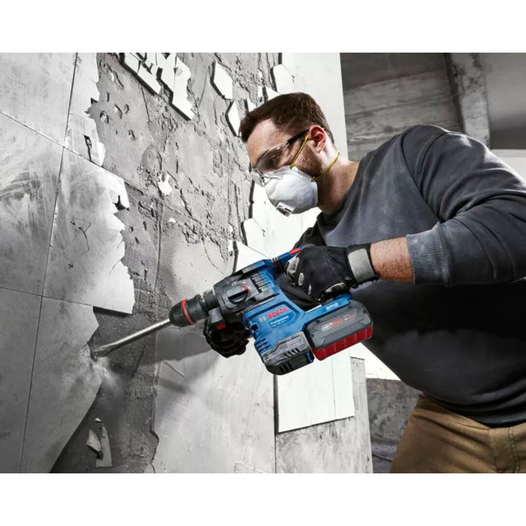 BOSCH GBH18V-22X (SOLO) สว่านโรตารี่ไร้สาย 22  หัวจับดอก ONECHUCK จับได้ทั้งดอก SDS plus ก้านกลม รับประกัน ปี)