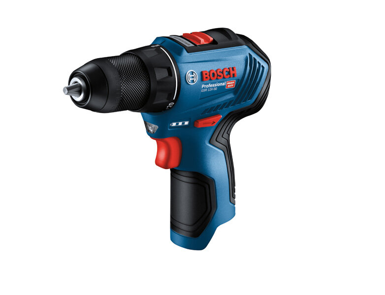 BOSCH GSR 12V-30 (SOLO) สว่านไขควงไร้สาย (เครื่องเปล่า l รับประกัน  ปี) #06019G9002