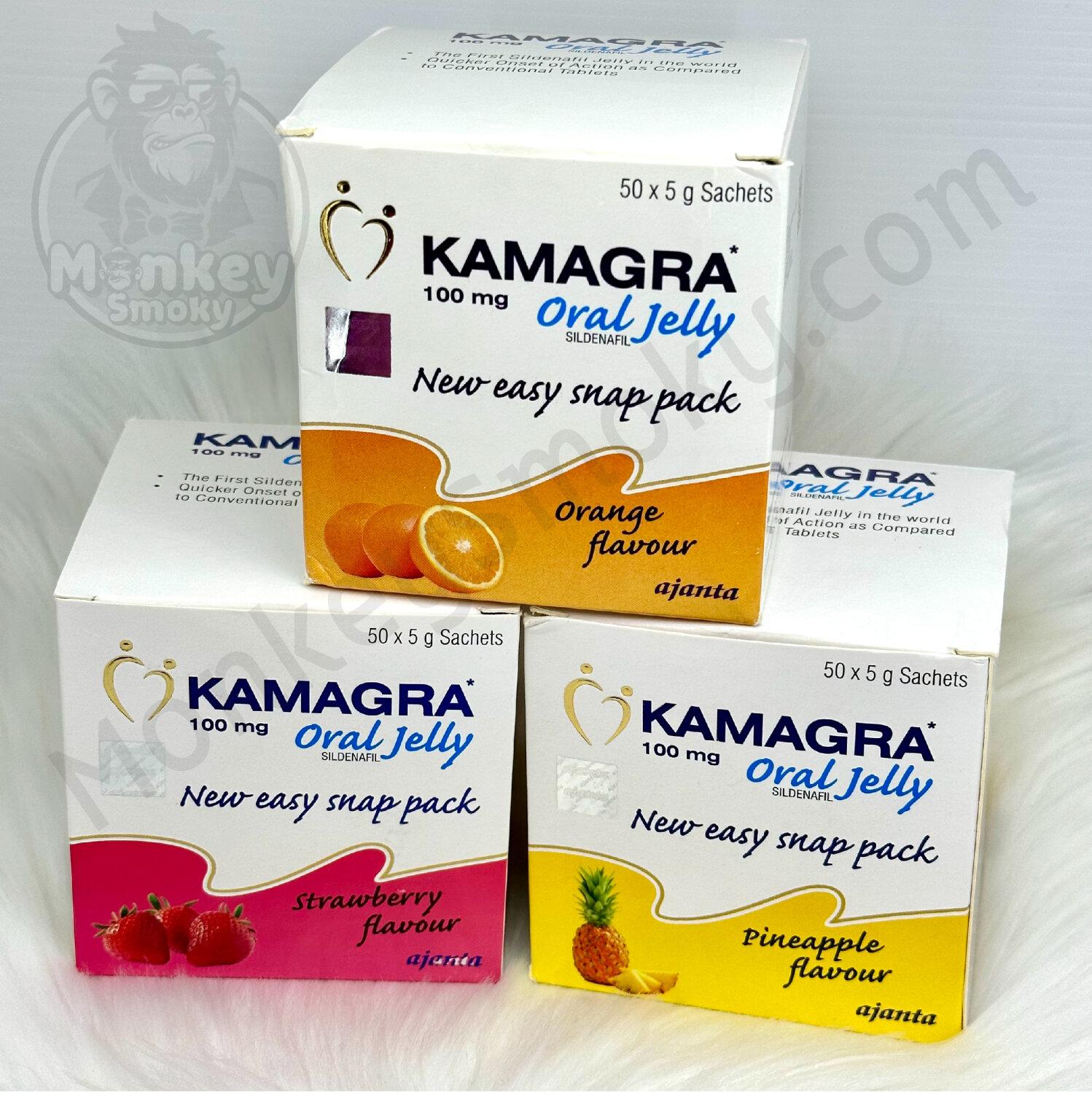 Kamagra Oral Jelly 100mgแท้ คามากร้าเจลลี่แท้100มก. MonkeySmoky