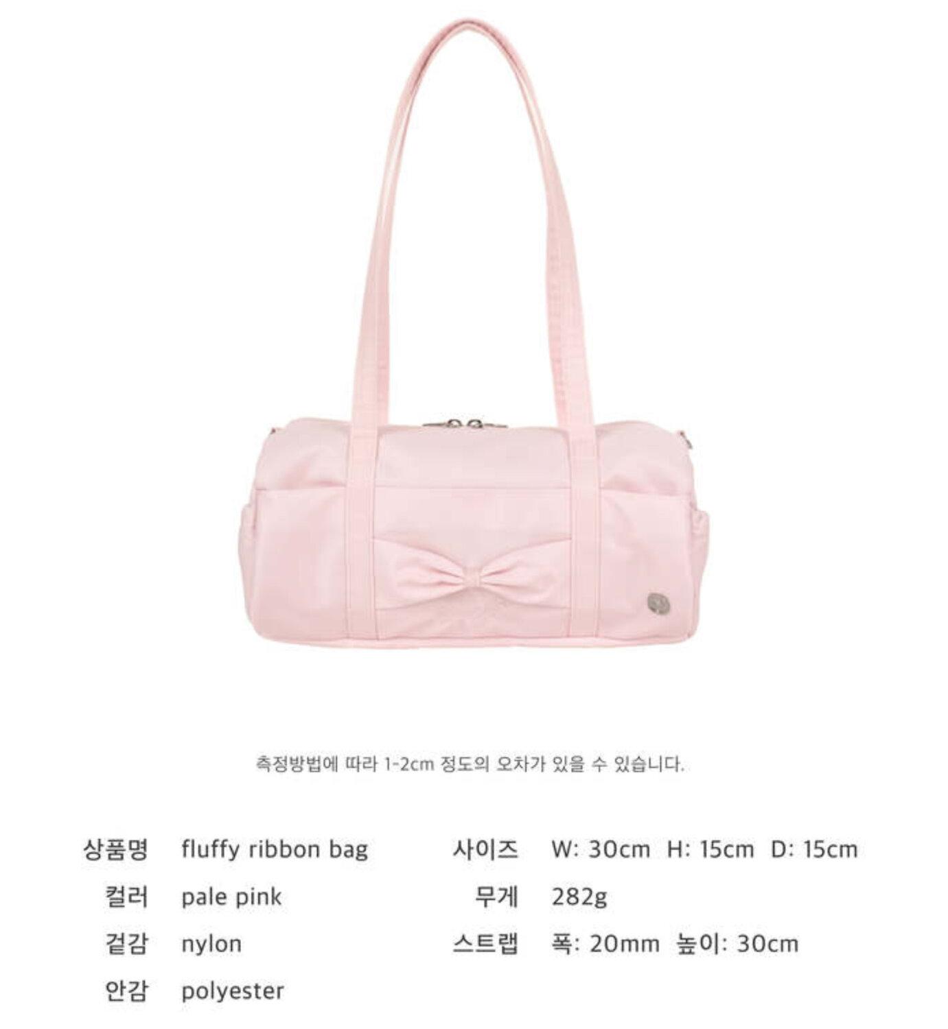 [ovuni]Fluffy ribbon bag_pale pink★日本未入荷 PRE-KOREA) - ovuni - fluffy ribbon bag / pale pink - Frankpapier