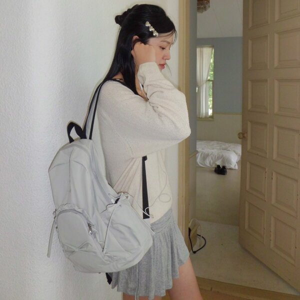 [ovuni]Fluffy ribbon bag_pale pink★日本未入荷 PRE-KOREA) - ovuni - fluffy ribbon bag / pale pink - Frankpapier
