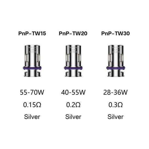 COIL VOOPOO PnP-TW30 0.3 ohm  ARGUS PRO / VINCI 2 / DRAG 2  / DRAG X / DRAG S / DRAG MAX / DRAG S PNP-X / E60 / H80 /