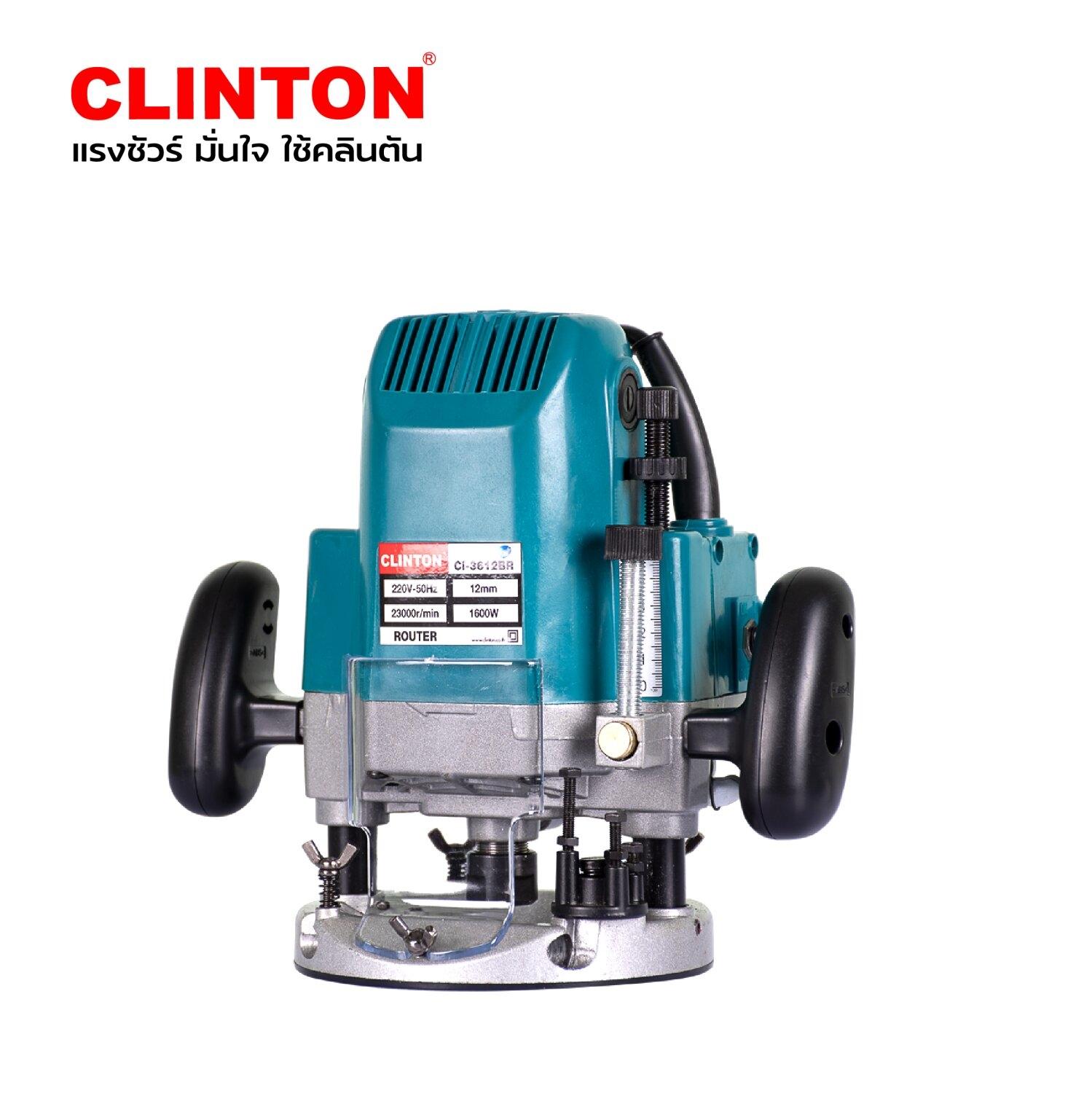 เครื่องคว้านไม้ CLINTON (เร้าเตอร์) 12mm รุ่น CI3612BR Clinton Hardware Tools&Pump