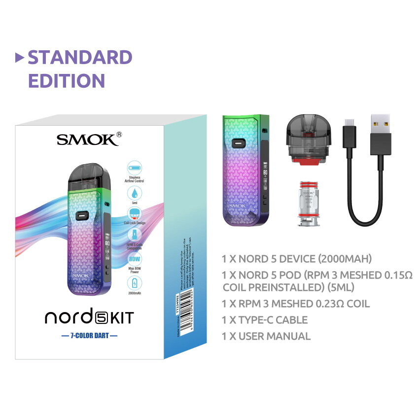 SMOK NORD5 สีดำ USAGI OFFICIAL