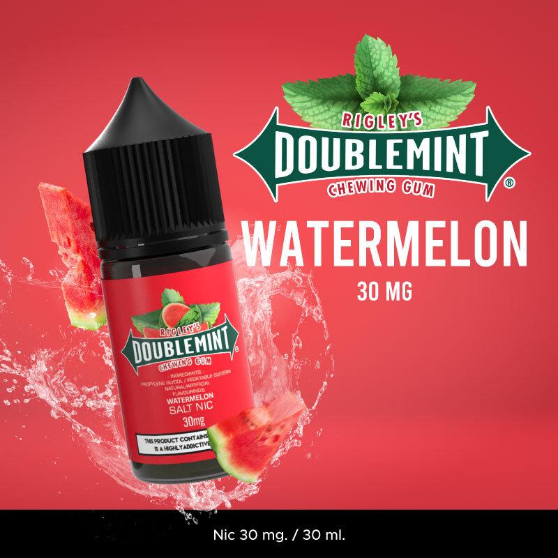 Doublemint Watermelon Chewing Gum Salt Nic หมากฝรั่งดับเบิ้ลมิ้นแตงโม