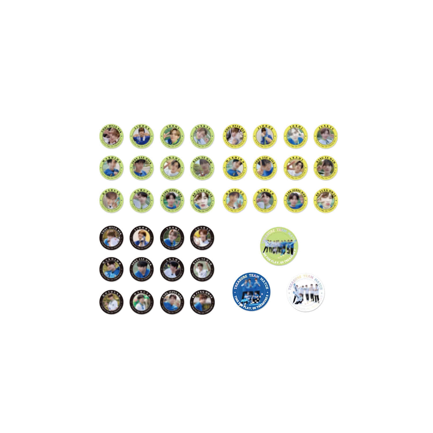 匿名配送　TREASURE　アルバム　ROUND PHOTO CARD 　セット TREASURE TMATCH ROUND PHOTO CARD SET - SEOULR