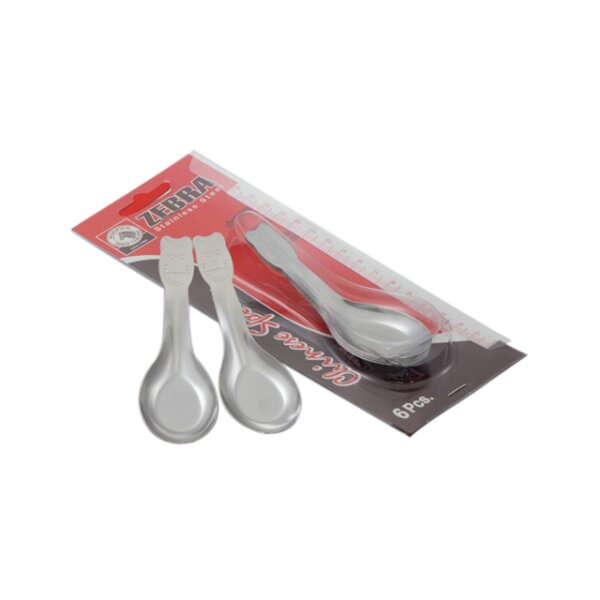 ZEBRA ช้อนเล็กการ์ตูน (Pack 6 คัน) 1001810 ZEBRA Thailand Official