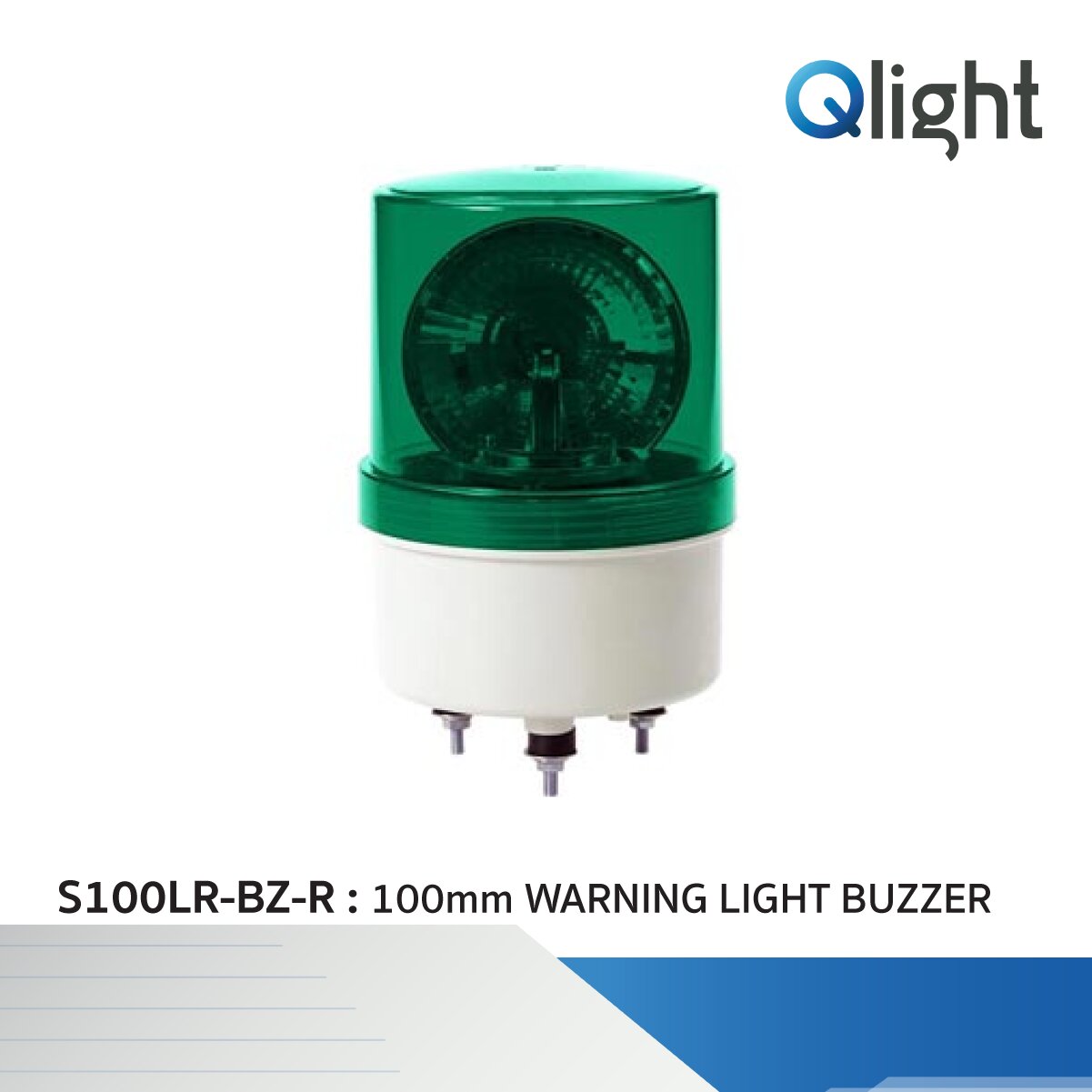 S100LR-BZ] Ø100mm LED Revolving Warning Light Max.90dB
