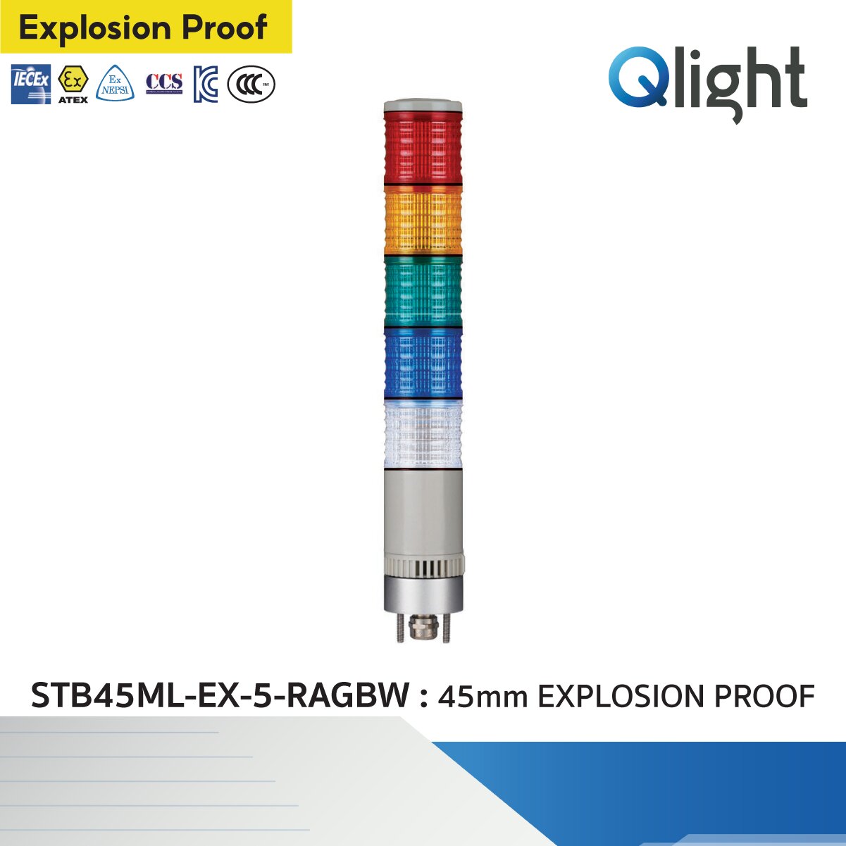 [STB45ML-EX] Non Sparking Explosion Proof LED Tower Lights with Buzzer ...