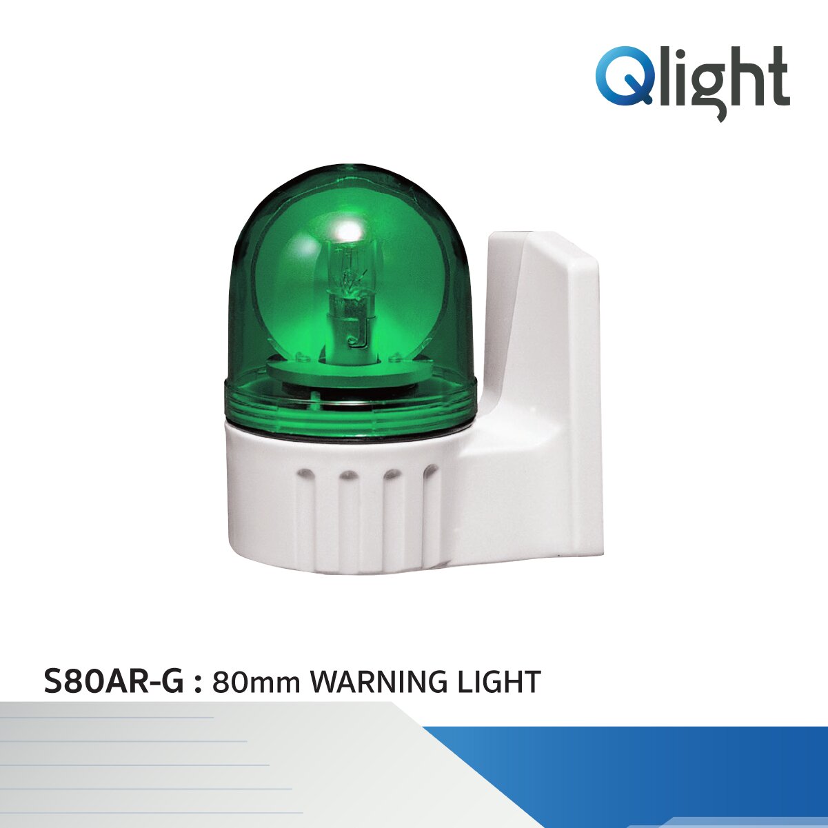 [S80AR] Ø80mm Bulb Revolving Warning Light - Qlight Thailand