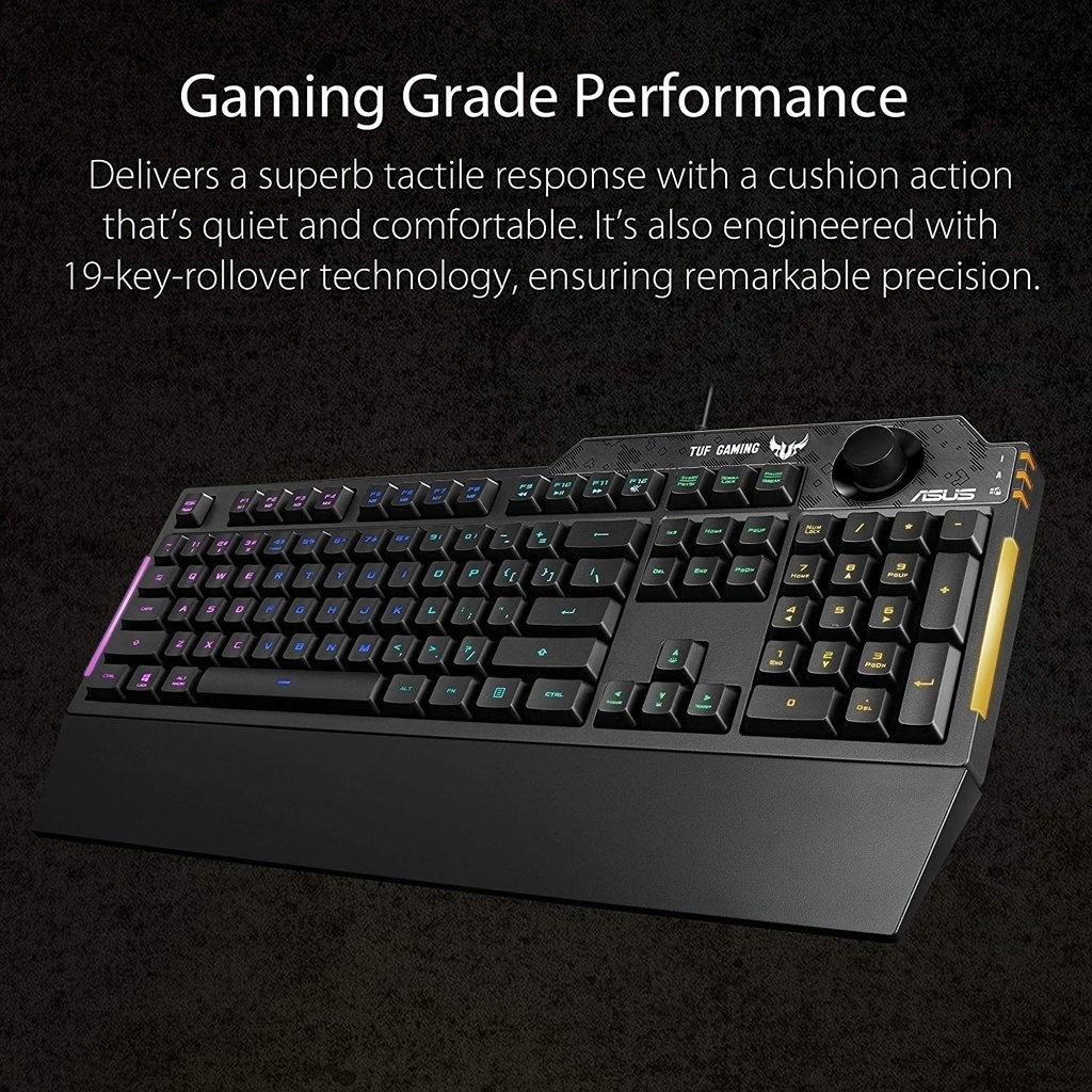 ASUS RA04 TUF Gaming K1 RGB Keyboard Gaming RGB lighting (THA/ENG