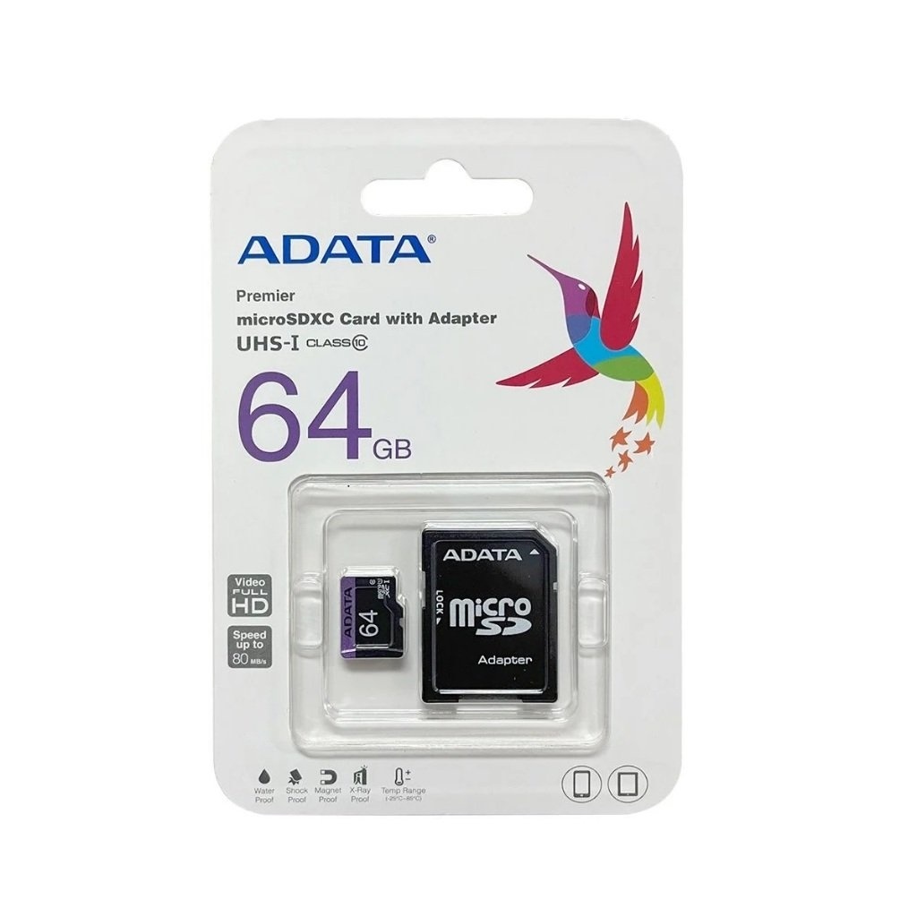 ADATA SDXC Speicherkarte 64 GB – UHS-I Class 10, Bis 100 MB/s, Für Kamera, Smartphone & Mehr
