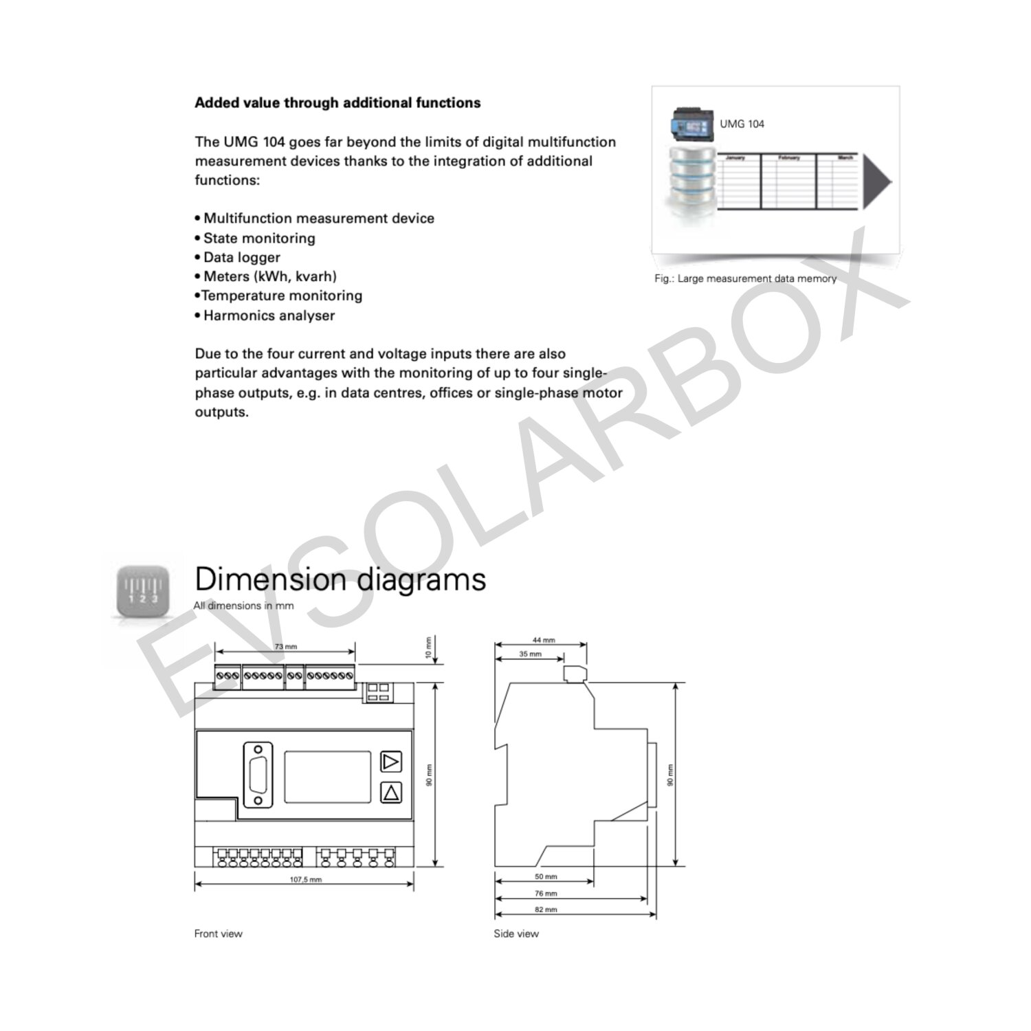 UMG 104 - Ev Solar Box