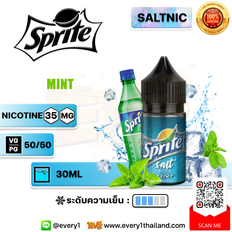 [SALTNIC] Sprite Mint Salt Nic 30ml [แท้] | สไปรท์มิ้นต์ซอลนิค ...