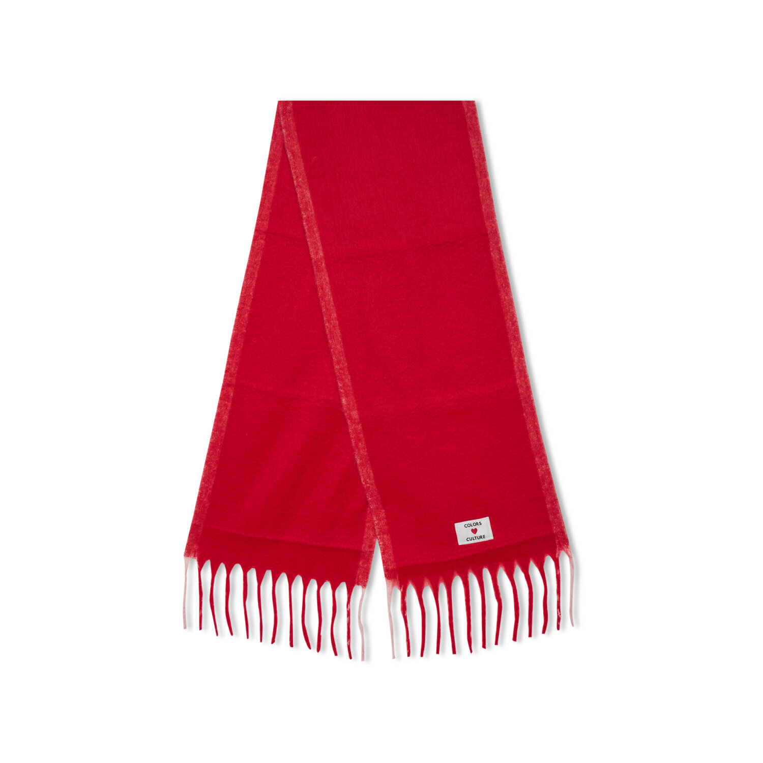 FRINGED-EDGE LOGO SCARF - COLORS CULTURE