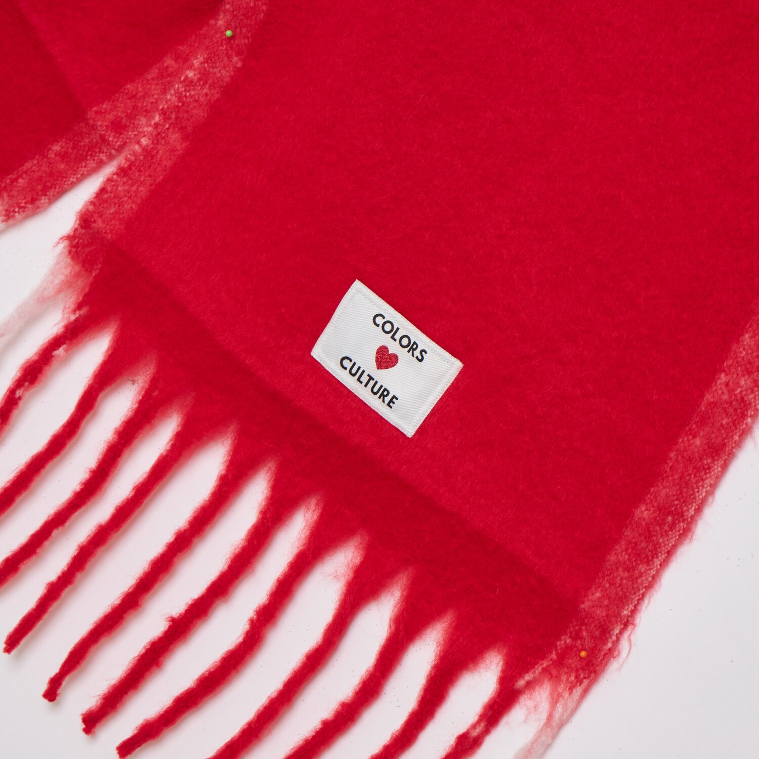 FRINGED-EDGE LOGO SCARF - COLORS CULTURE